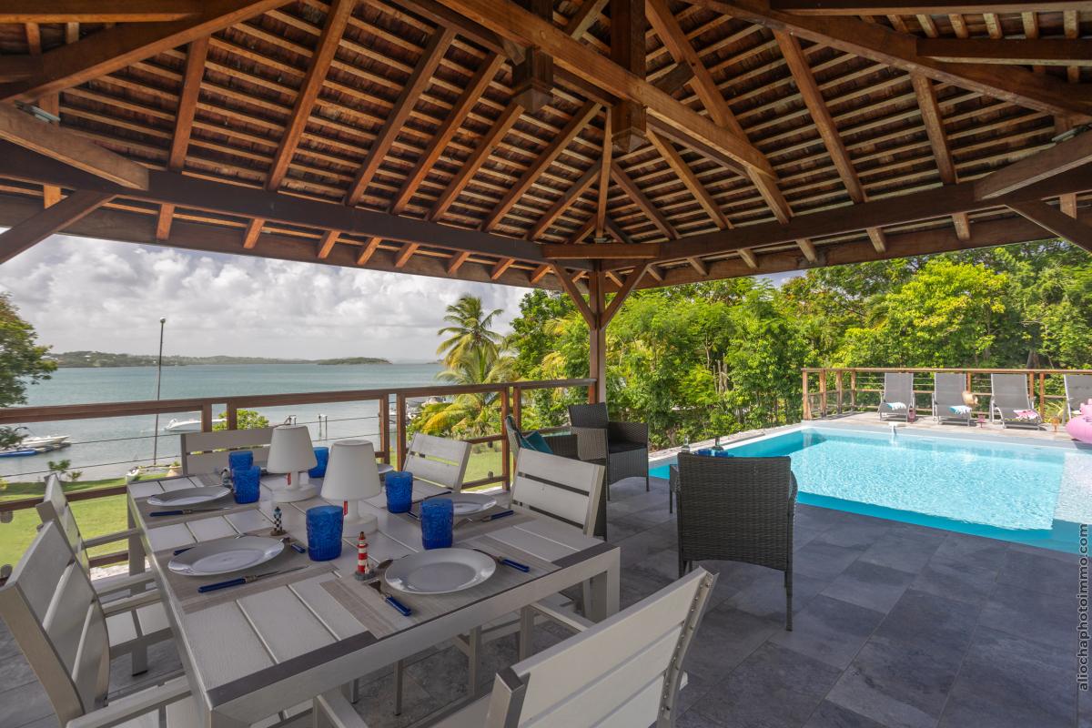 Location villa Martinique - Carbet et vue mer